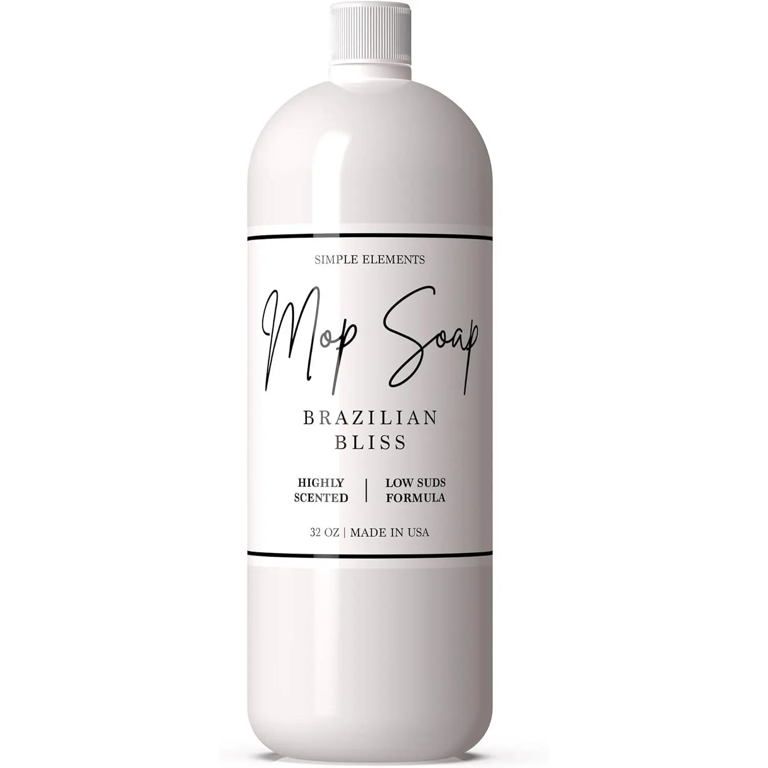 Mop Soap Highly Scented Fragrance, Long Lasting Luxury Floor Cleaner for Hardwood, Tile, Laminate & Stone, Low Suds No Residue Formula, All Mop Types, Made in USA, 32oz Brazilian Bliss Fragrance