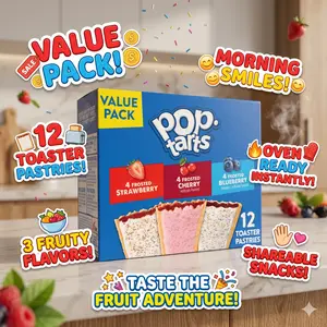 Pop-Tarts Toaster Pastries, Breakfast Foods, Kids Snacks, Variety Pack (12 Pop-Tarts)