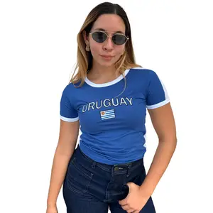 Uruguay Y2K Top, Y2K Top De Uruguay, Womenswear Top, Summer Slim Fit Uruguay Top