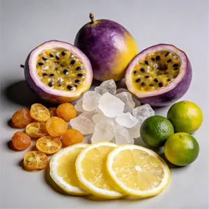 Natural Cold Brew Tea -Kumquat Lemon Passion Fruit Tea -Green Tangerine Fruit Tea Bags 200g(7.05 oz.)-Perfect for Office & OutdoorEnjoyment Passion Fruit Kumquat Tea Mix Beverage Cooler Loaded Tea