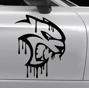 Dripping HellCat Decal - Premium Vinyl Sticker for Cars & Gear | Thrilling Signs