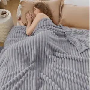 4cm Drawstring Blanket Strips, Soft Polyester Material, Ideal for DIY Crafts & Sewing Projects, Durable and Easy to Use, Knitted Blanket