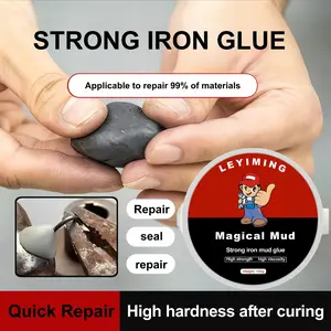 100g Strong Clay Iron Glue, Waterproof Putty, Sealing Glue, Quick Repair Metal Cracks, Drainage Hole Seal, High Flexibility, Strength Like Welding, Easily Moldable, High Strength Adhesive
