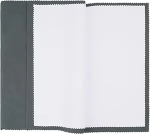 Jewelry Polishing Cloths 2 Pack X-Large 14''X11'' Silver, Premium Silverware Cleaning Cloth for 925 Silver, Gold, Double Layer Polishing Puff Cloths Grey NoBrand