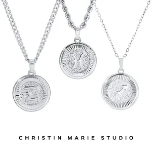 BRIGHT Silver Zodiac Necklace (Unisex)