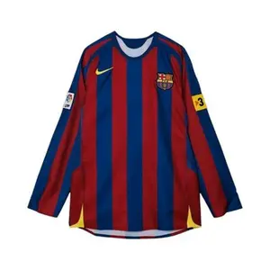 Nike FC Barcelona Ronaldinho 2005/06 Reissue Replica Long-Sleeve Jersey 'Red/Blue'