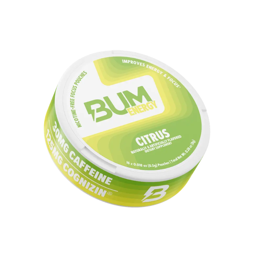 BUM Energy Pouches – Tingle-Free Caffeine + Cognizin for Focus & Energy BUM Energy Pouches – Tingle-Free Caffeine + Cognizin for Focus & Energy