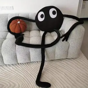 An exquisite and cute black coal ball plush toy, perfect for cushions or seat cushions, sofa decorations, car interior and bedroom ornaments, Halloween and Christmas gifts