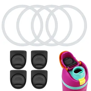 4pcs Water Bottle Seal Circle & Replacement Stopper  Silicone O Lid Gasket Parts For Owala Free Sip 19oz 24oz 32oz 40oz Cap Mouth Plug Accessories