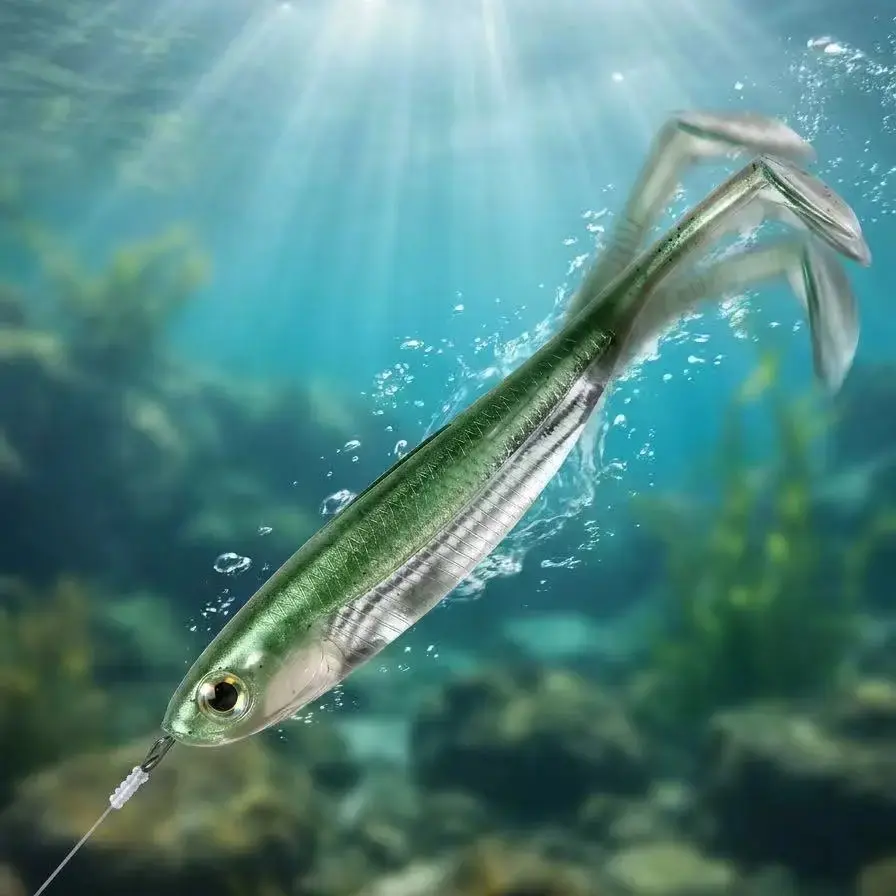 6Pcs Paddle Tail Swimbaits, Lifelike Soft Plastic Swim Shad Minnow Fishing Lures, 2.75&3.15 Inch Baits for Bass Trout Pike, Freshwater & Saltwater Fishing, Drop Shot Rig Tackle