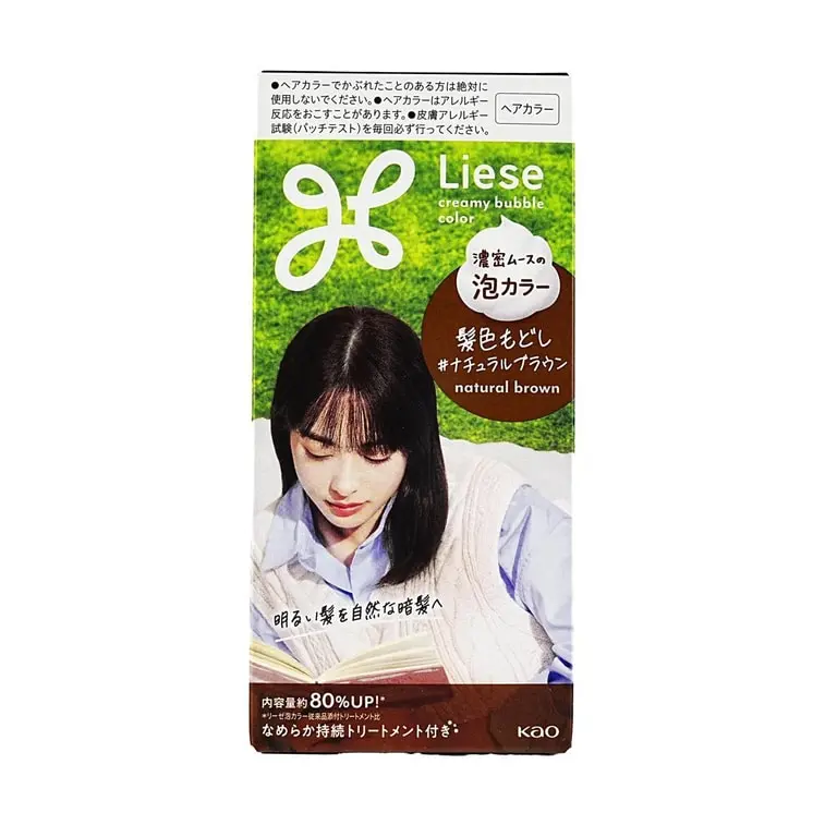 Kao Liese Prettia Bubble Hair Dye # Natural Brown