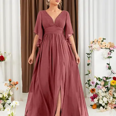 Long Sleeve Wedding Guest Dress Amazon