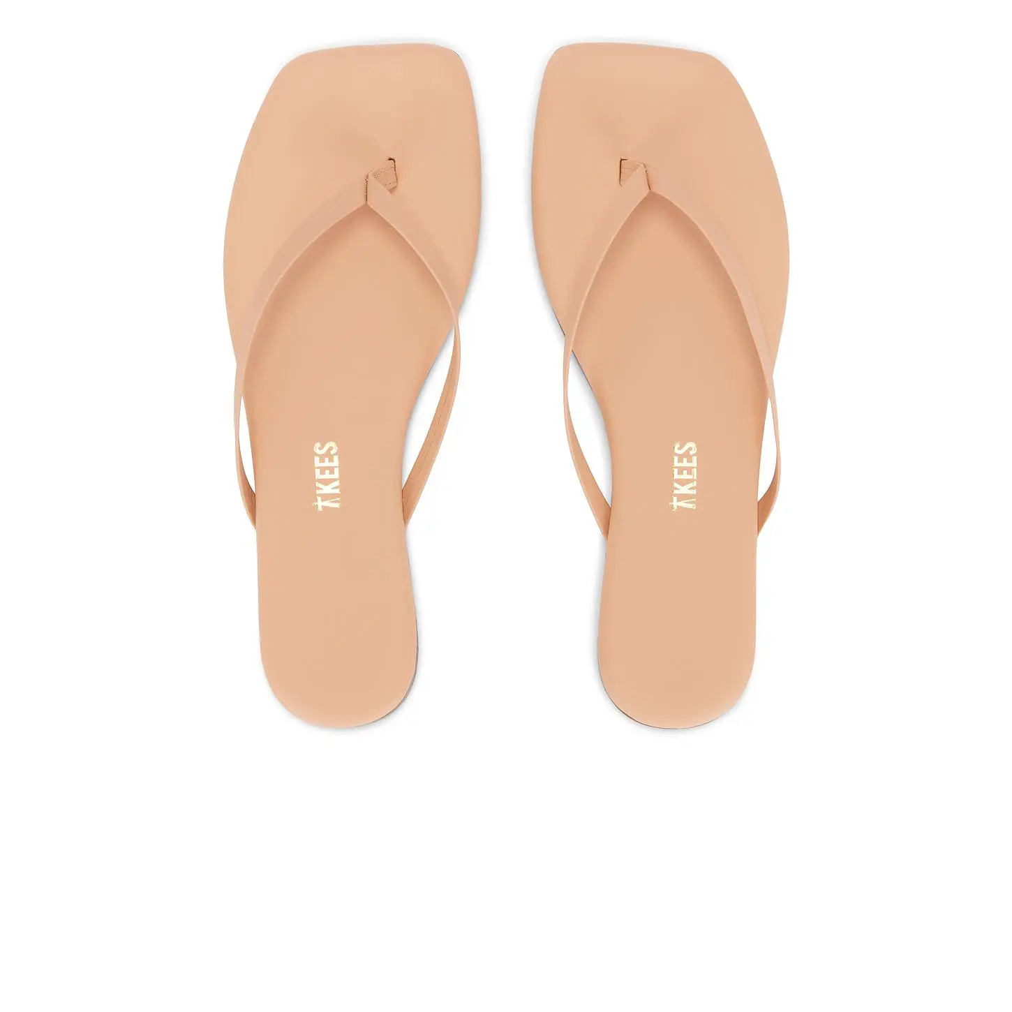 TKEES Square Toe Lily Sandal in Nude Beach
