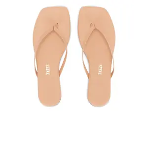 TKEES Square Toe Lily Sandal in Nude Beach