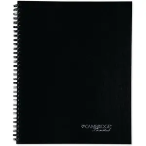 Business Notebook, Action Planner, Legal Ruled Paper, 8-1/2" x 11", 80 Sheets, Flexible Soft Touch Cover, Wirebound, Gray (06064)