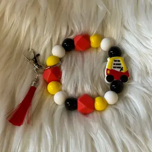 Beaded Wristlet Keychain