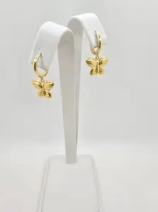 14KT BUTTERFLY PENDANT EARRING Weight 3GR
