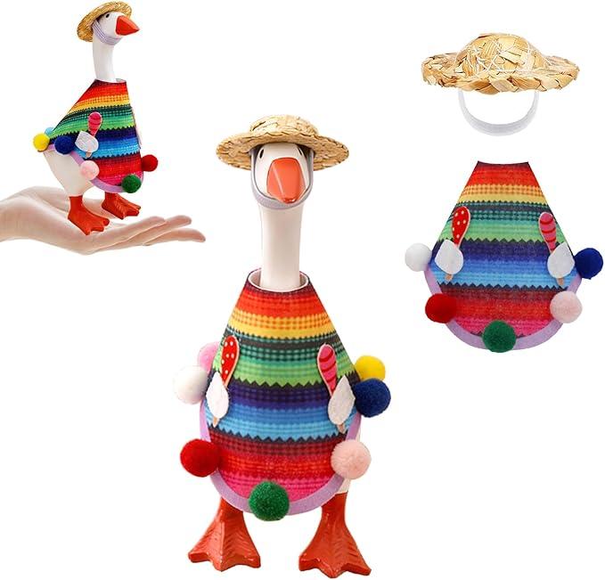 7-Inch Desktop Goose: Independence Day & Mexican-Style Outfit, Goose Costume, and Magnetic Accessories