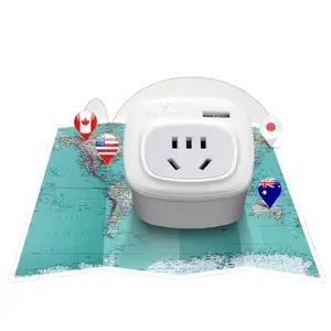 Bull Socket USB Multi International Universal Travel Adapter Plug European Standard Japanese German Standard Korean American Hong Kong Region