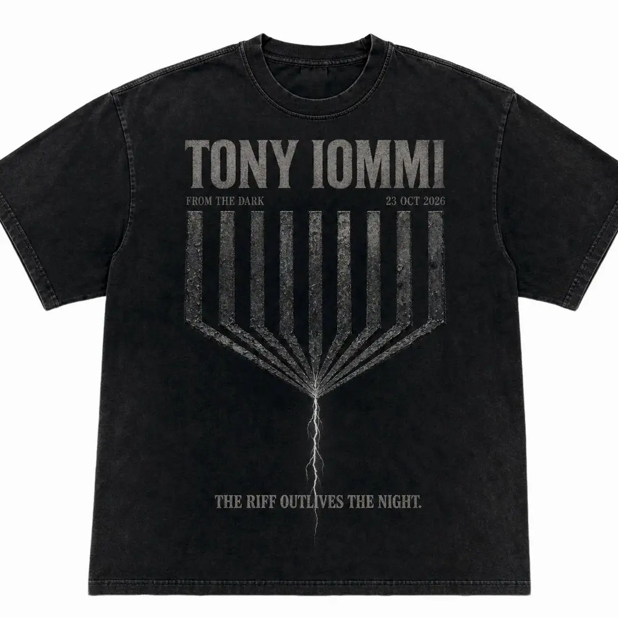 Tony Iommi From The Dark The Riff Outlives The Night Vintage T-Shirt