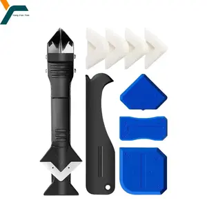 9 In 1 Multifunction Glue Remover Knife Caulking Tool Coner Silicone Scraper Angle Beauty Crevice Spatula Tool Grout Scraper Kit Aruigu Cordless Drill Set with Work Light