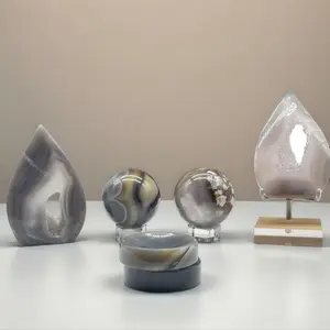 7) Agate Crystals - Natural Stones, Intuitively Chosen | Crescent Cast