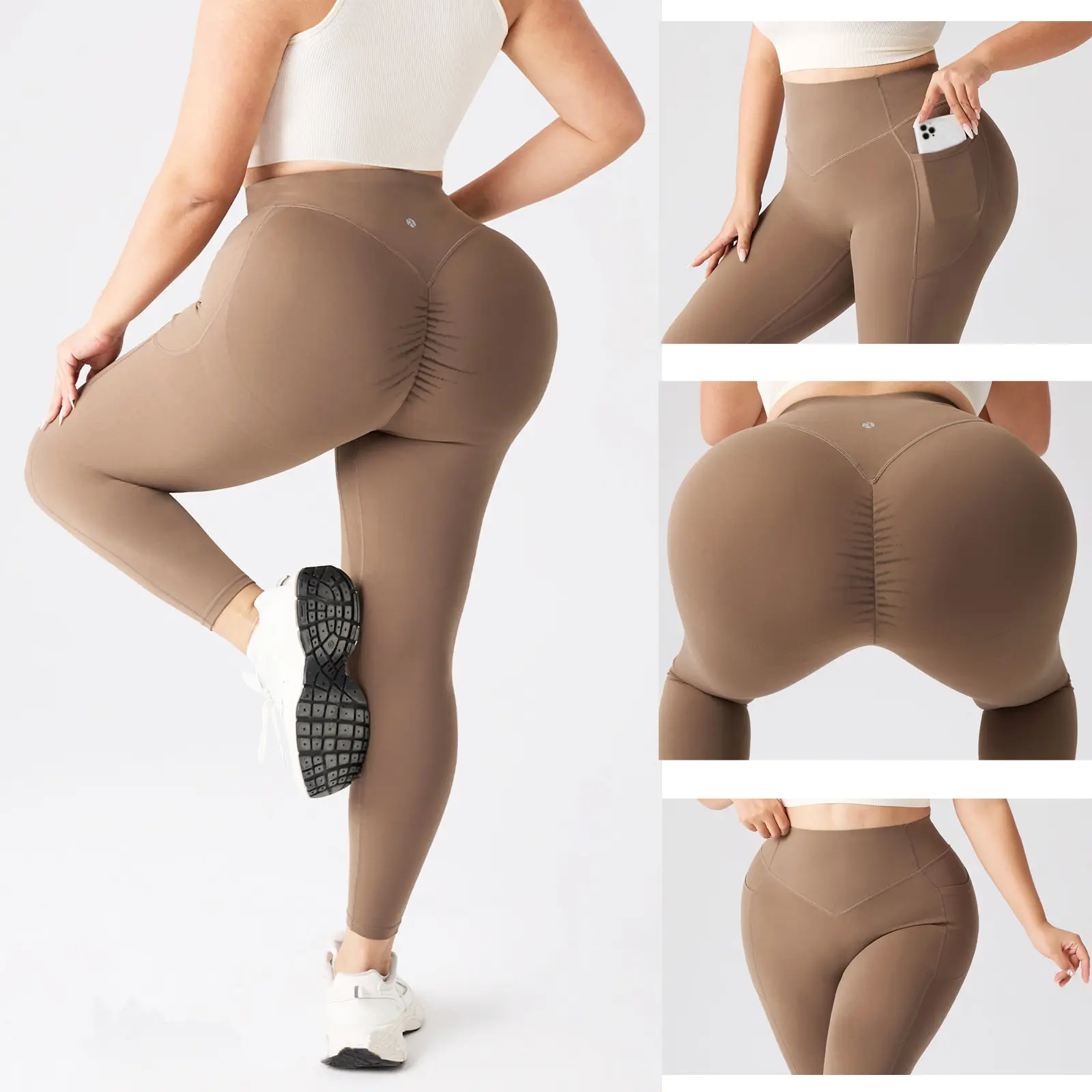 Leggings for Womens Yoga Sports Leggings for Yoga Tummy Control High Waisted Yoga Pants, Scrunch Butt Lifting Workout Leggings for Gym, Workout Train Leggings, Fitness & Yoga & Run.