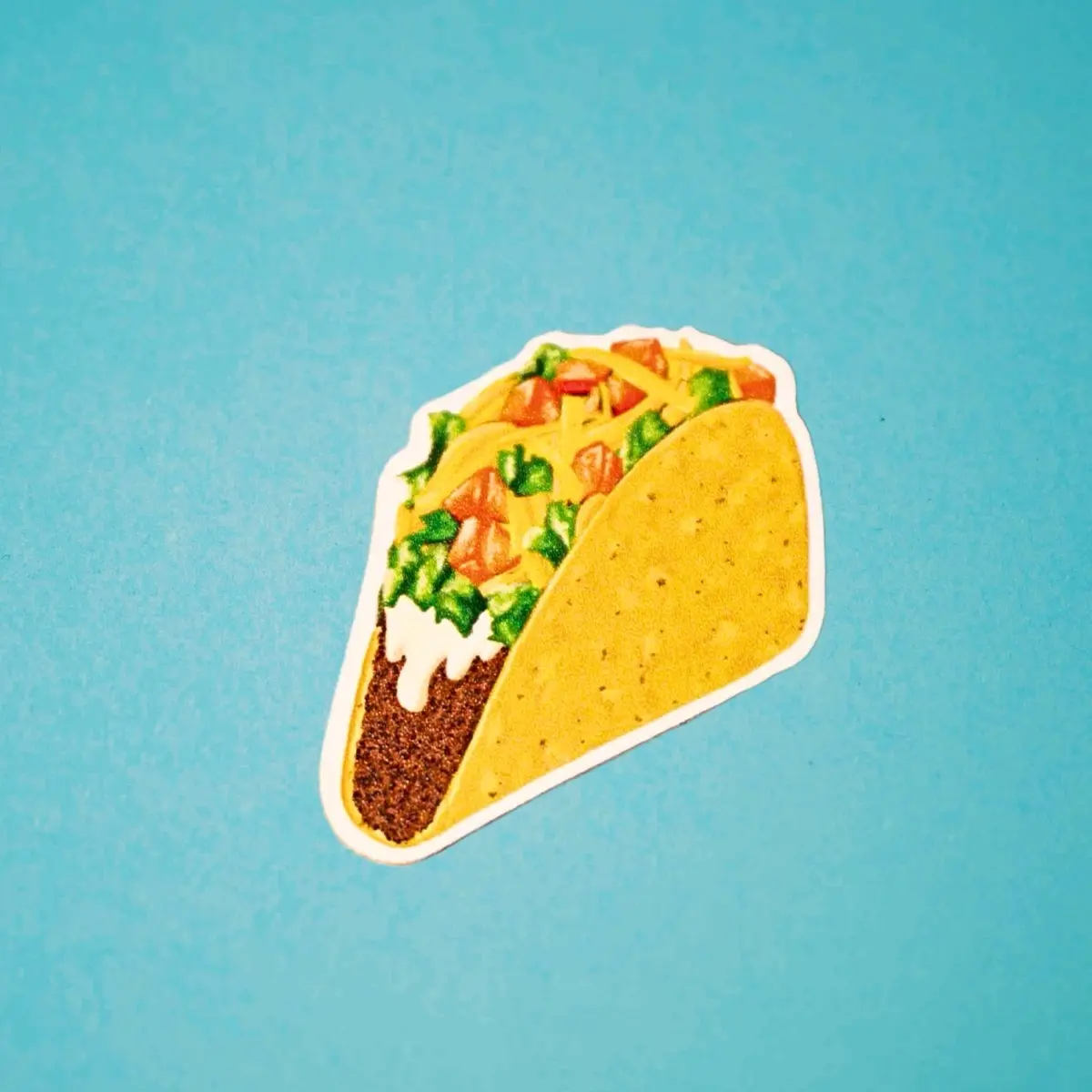 Taco KickStix 1ct .5oz Vegan Leather Decorative Stickers for Footwear, Apparel, Accessories