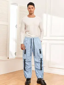 2026 New Summer Lightweight Breathable Men’s Cargo Pants, Loose Wide-Leg Paratrooper Softshell Pants, Ice Silk Quick-Dry Sports Casual Long Pants, Couples Style Straight-Leg Pants ZT-HY03
