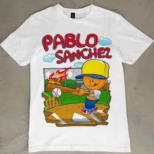 Pablo Backyard Baseball Legend Graphic Tee, Retro Gamer Sanchez Unisex T-Shirt, Gift For Fan