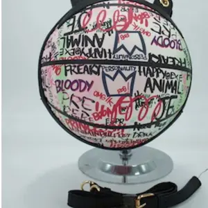 Vegan material basketball graffiti purse