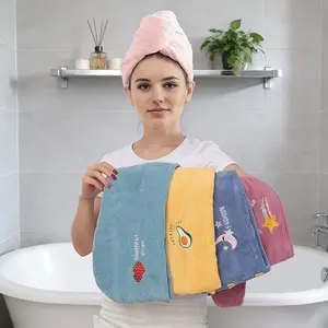 3pcs Women Hair Care Essentials Set, Hair Turban Towel, Reusable Coral Fleece Material, Quick-Dry Design, Must-Have Bathroom Accessories for Women