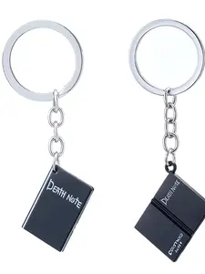 Death Note Mini Notebook Keychain, Anime Accessories, Creative Pendant, Student Backpack Charm, Collectible Gift for Otaku Lovers, Keychain for Bags