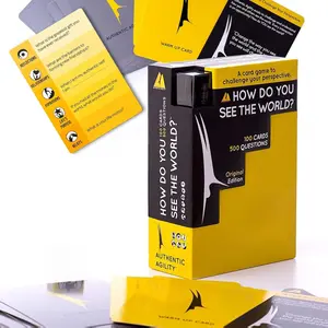 Authentic Agility How Do You See The World – 100-Card Deck with 500 Thought-Provoking Questions to Spark Conversations & Break The Ice