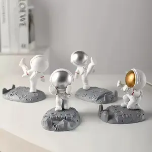 Astronaut Phone Stand Space Man Creative Figurine Gift Decoration Craft DIY Ornament Desktop Phone Holder