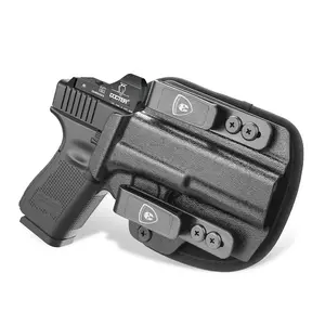 WARRIORLAND IWB Hybrid Kydex Holster for Glock 17 / 21/ 22/34 Gen 3 4 5 & Glock 21/31 Gen 3 4 & MOS,Optics Cut & Open Muzzle，Concealed Carry Holster for Men/Women,Right Hand