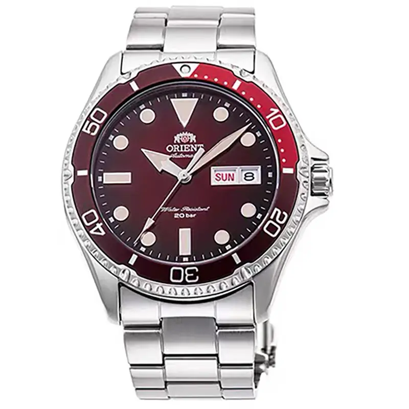 Orient Kamasu Men's Automatic Diver Sports Watch, 200m Professional Water Resistance, Scratch-Proof Sapphire Crystal, 41.8mm Stainless Steel Case, Luminous Hands & Date Calendar, Self-Winding Mechanical Dive Wristwatch