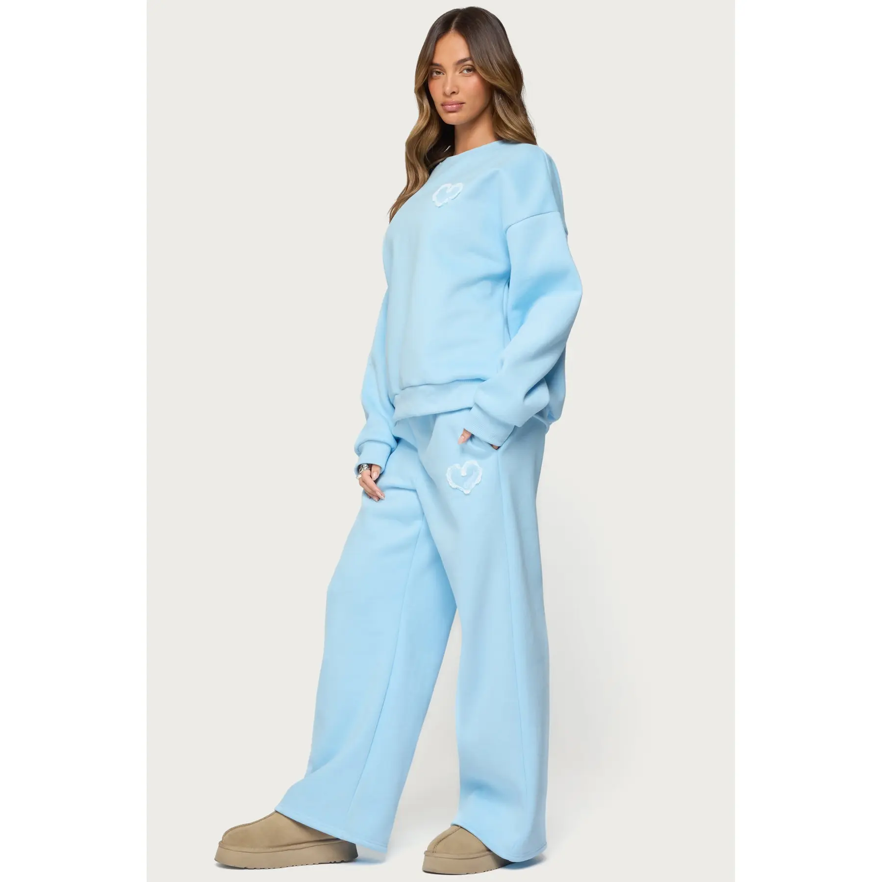 Love Edikted Wide Leg Sweatpants
