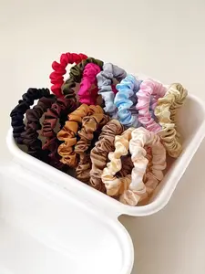 12-Piece Random New High-Quality Satin Hair Ties, Versatile Large Bow Hair Rope, Essential Girls' Accessories for All Seasons