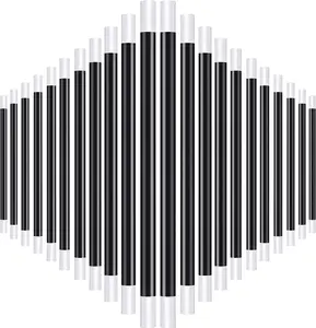 12 Pcs 10-inch Black & White Magic Wands – Plastic Spell Casting Sticks for Magician, Witch Costume, Party Favors, Birthday Games & Holiday Gifts (Valentine’s, Easter, New Year)