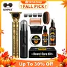 Goiple Men's Beard Care Set - Trimmer, Nose Hair Trimmer, Oil, Balm, Stick Serum, All-Skin Daily Grooming - Unique Birthday Gifts for Him & BF (Ideal for Beard Lovers)