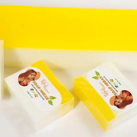 BeautyPro 2-Piece Lemon Olive Oil Soap Bundle - Handmade Anti-Acne Body Care Cleanser, Citrus-Infused Moisturizing Bath & Body Bar for Acne-Prone Skin