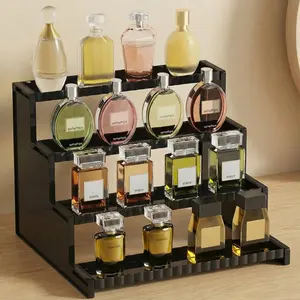 Lifewit 12 Inch Clear Display Stand  for Cologne, Fragrance, Figures, Cupcakes & Perfumes - Versatile Storage for Vanity