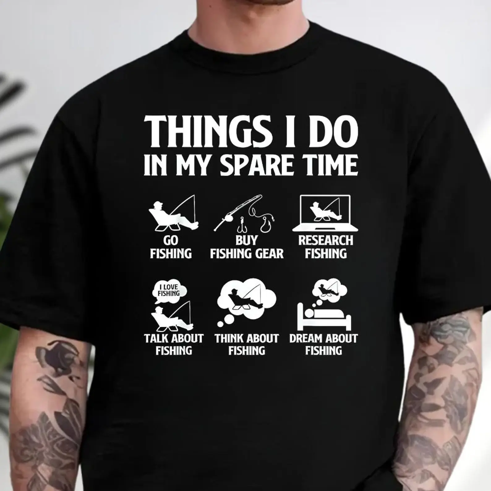 Funny Fisherman T-Shirt, Things I Do In MY Spare Time T-Shirt, Fishing Gifts, Fisherman T-Shirt, Fishermen Gifts, Fishing Lover T-Shirt