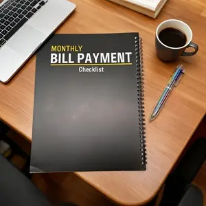 2026 Bill Payment Notebook, Monthly Bill Payment and Savings Record, Suitable for Home, School, and Business Use. Ideal Christmas gift, New Year gift
