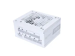 Lian Li SP V2 Gold - 850 Watt SFX Form Factor Power Supply with Native 12V-2x6 Cable - Low Noise - 80 Plus Gold Efficiency - ATX 3.1 & PCIe 5.0 Compliant - 92mm FDB Fan - 10-Year - White (SP850G.W)