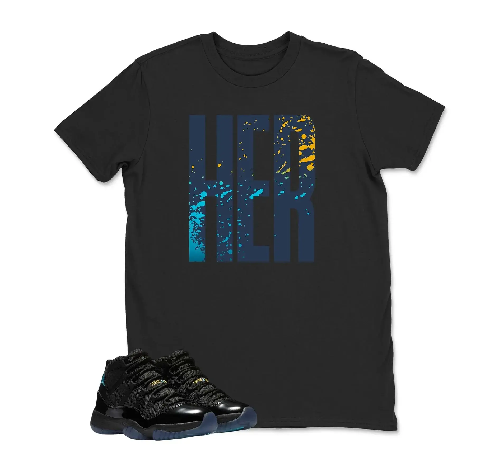 11 Gamma Blue Matching Shirt, HER Graphic Tee, 90s HipHop Streetwear, Gift For Women and Men, Best Gift