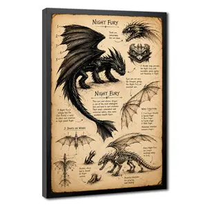 Game of Thrones Wall Art Poster, Medieval Fantasy Dragon Throne Print, TV Show Inspired Room Decor for Bedroom, Office, Dorm, Man Cave