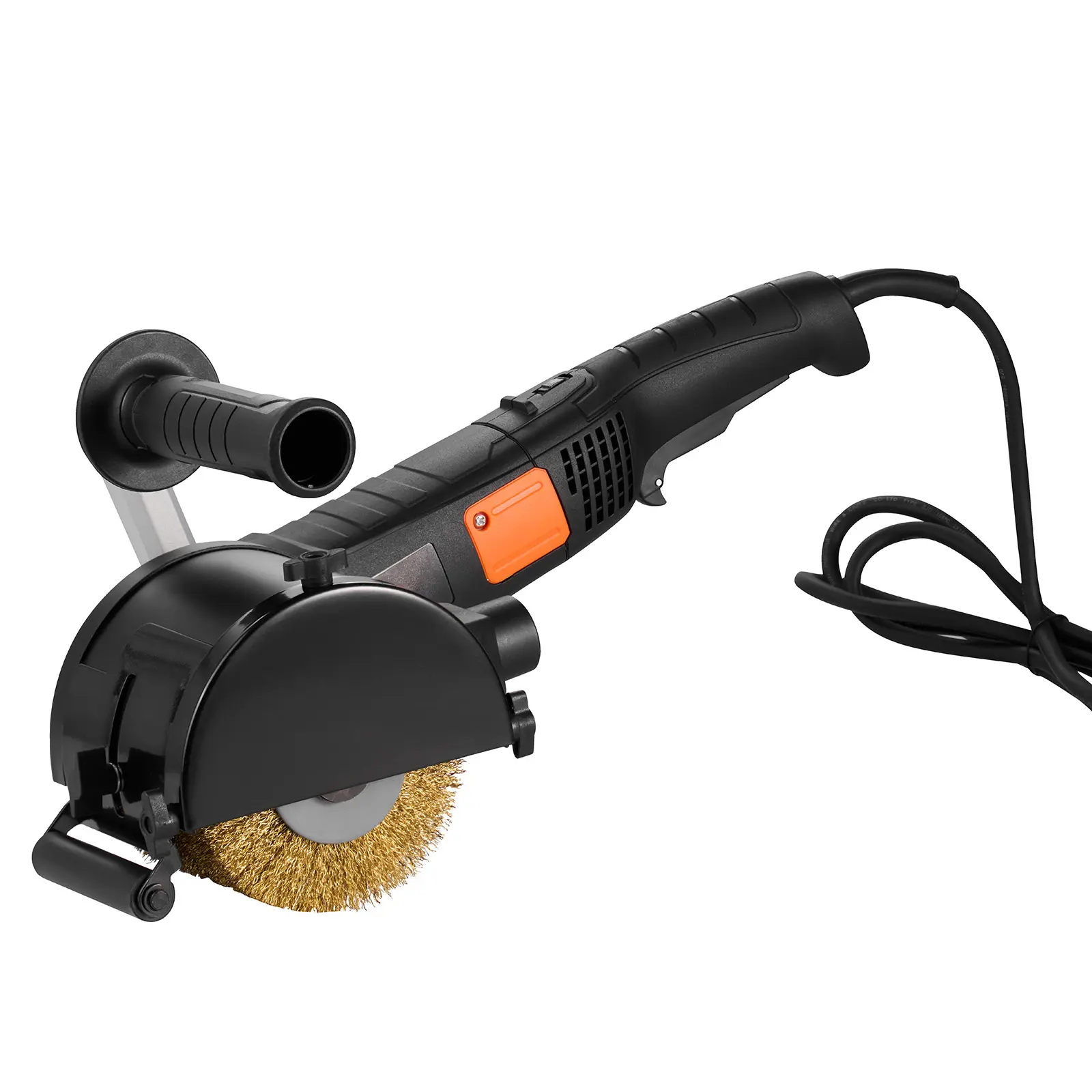Handheld Electric Burnishing Polishing Machine with Handheld Grip - 1300W Model, 6 Variable Speeds, Steel Wire Wheel for Stainless Steel, Metal Surface Polish