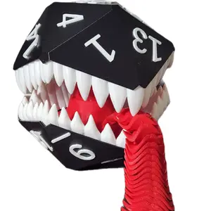 Mimic Dice Tower DND - Collapsing Dice Tower for Dungeons & Dragons Gameplay Dice Tray and Storage dnd rpg Durable Tongue Inside Mouth